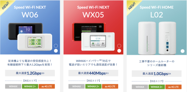 broad wimax ルーター